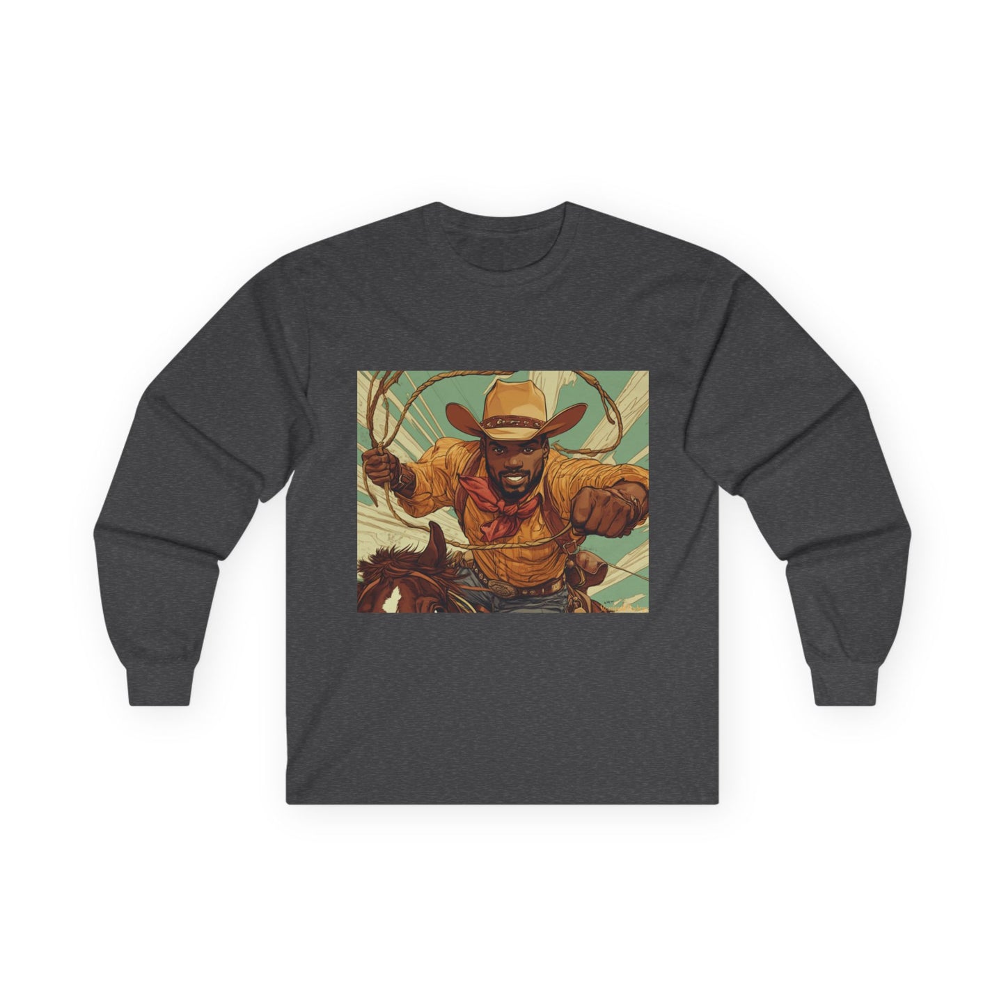 Steampunk Cowboys Graphic Long Sleeve Tee