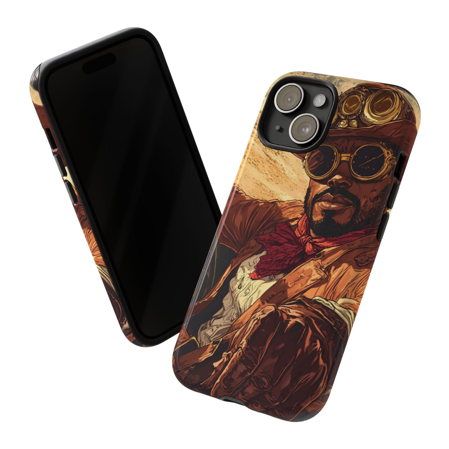 Steampunk Cowboys Phone Case – Rugged Style Meets Bold Design