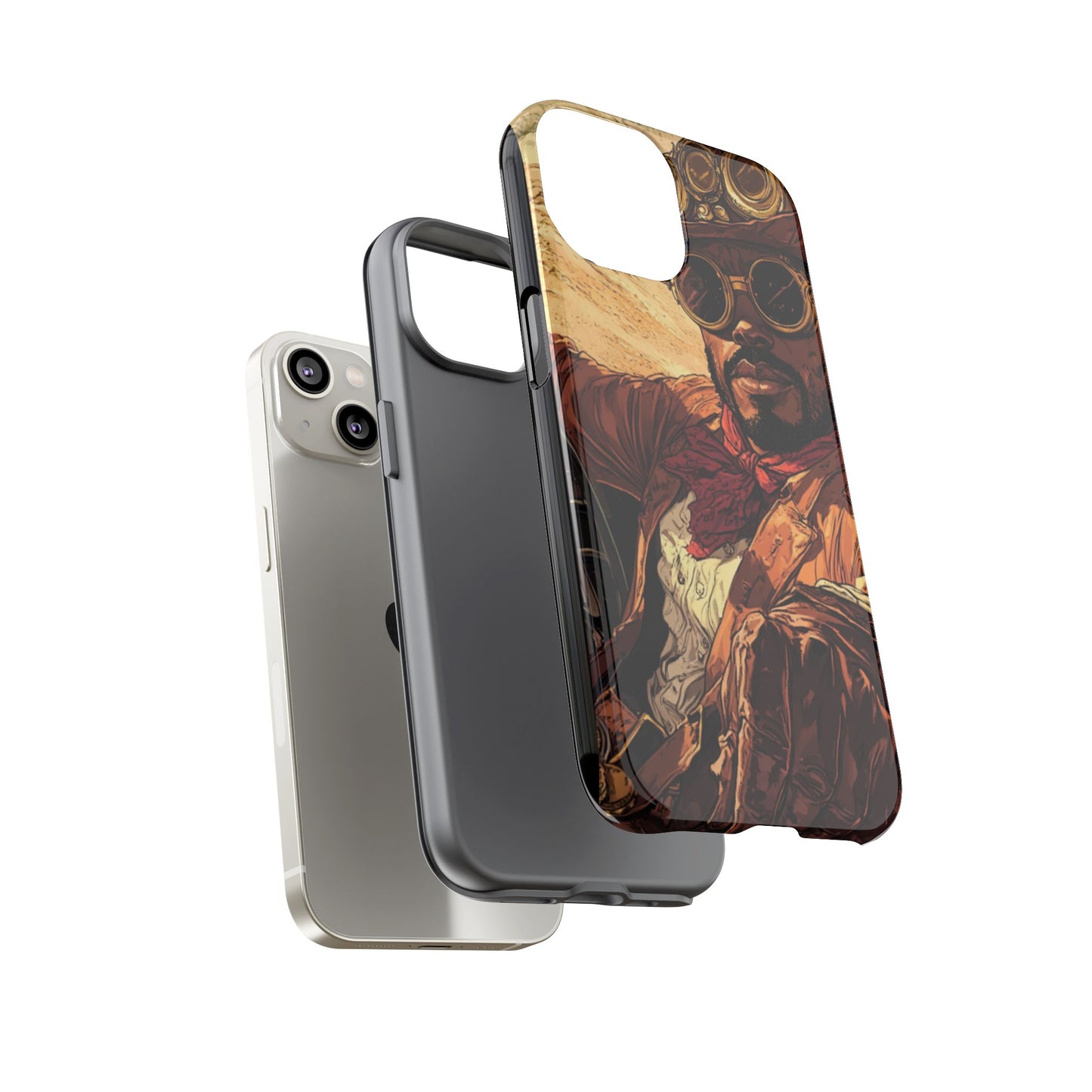 Steampunk Cowboys Phone Case – Rugged Style Meets Bold Design