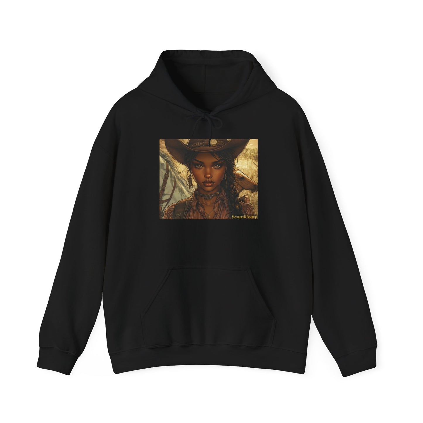 Steampunk Cowboys Cowgirl Chic Unisex Hooded Sweatshirt