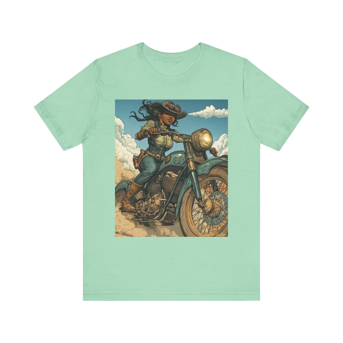 Steampunk Cowboys Motorcycle Riders Tee – Ride in Comfort & Style!