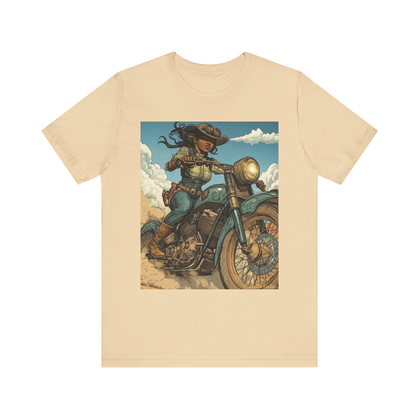 Steampunk Cowboys Motorcycle Riders Tee – Ride in Comfort & Style!