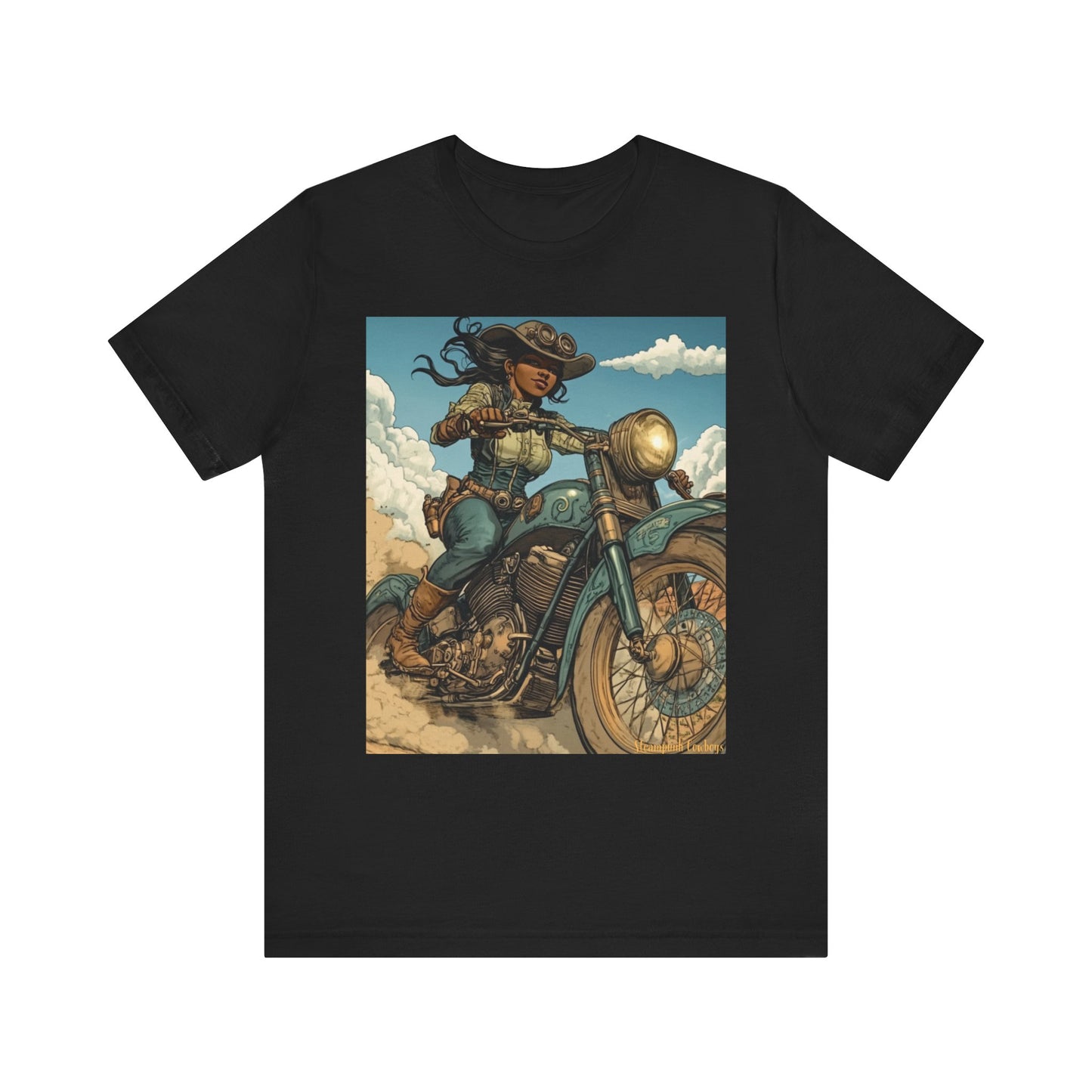 Steampunk Cowboys Motorcycle Riders Tee – Ride in Comfort & Style!