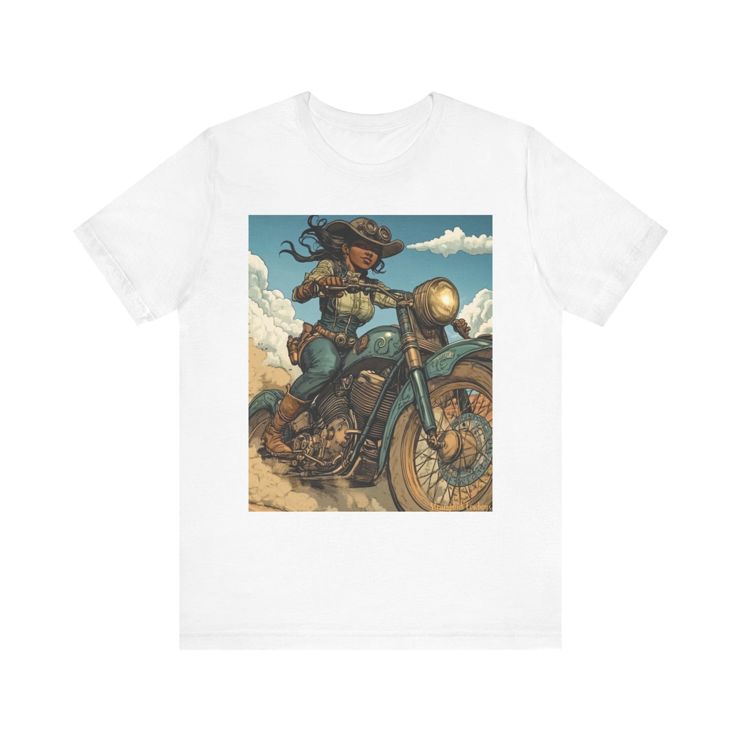 Steampunk Cowboys Motorcycle Riders Tee – Ride in Comfort & Style!