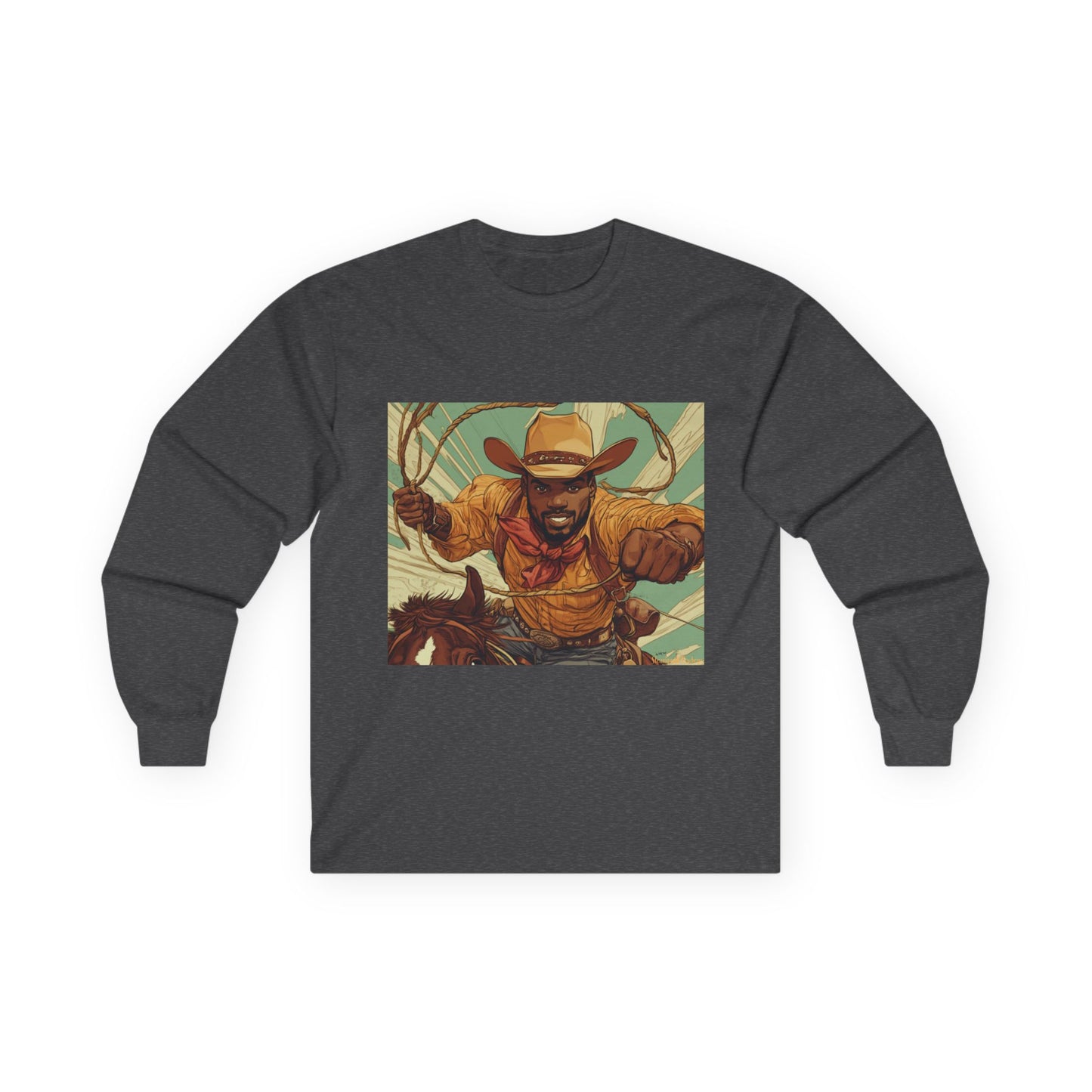 Steampunk Cowboys Graphic Long Sleeve Tee