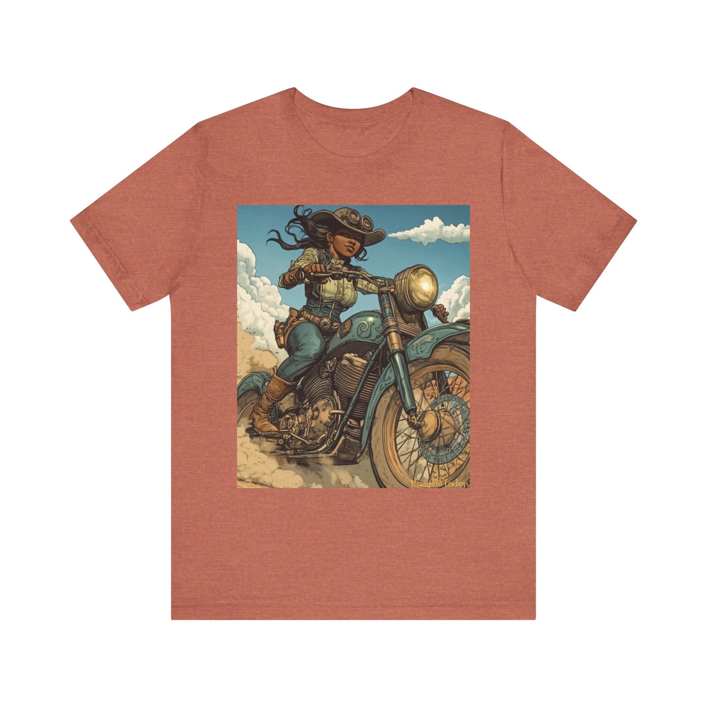 Steampunk Cowboys Motorcycle Riders Tee – Ride in Comfort & Style!