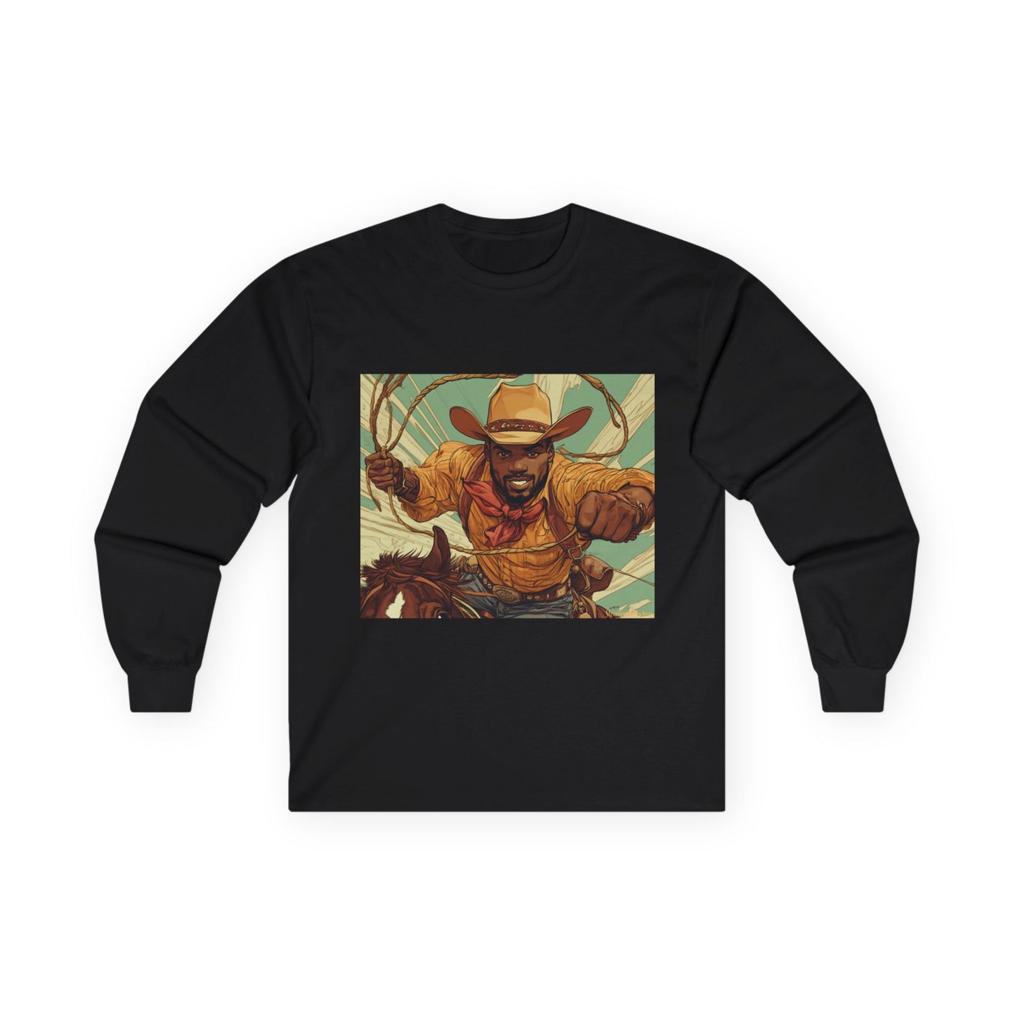 Steampunk Cowboys Graphic Long Sleeve Tee